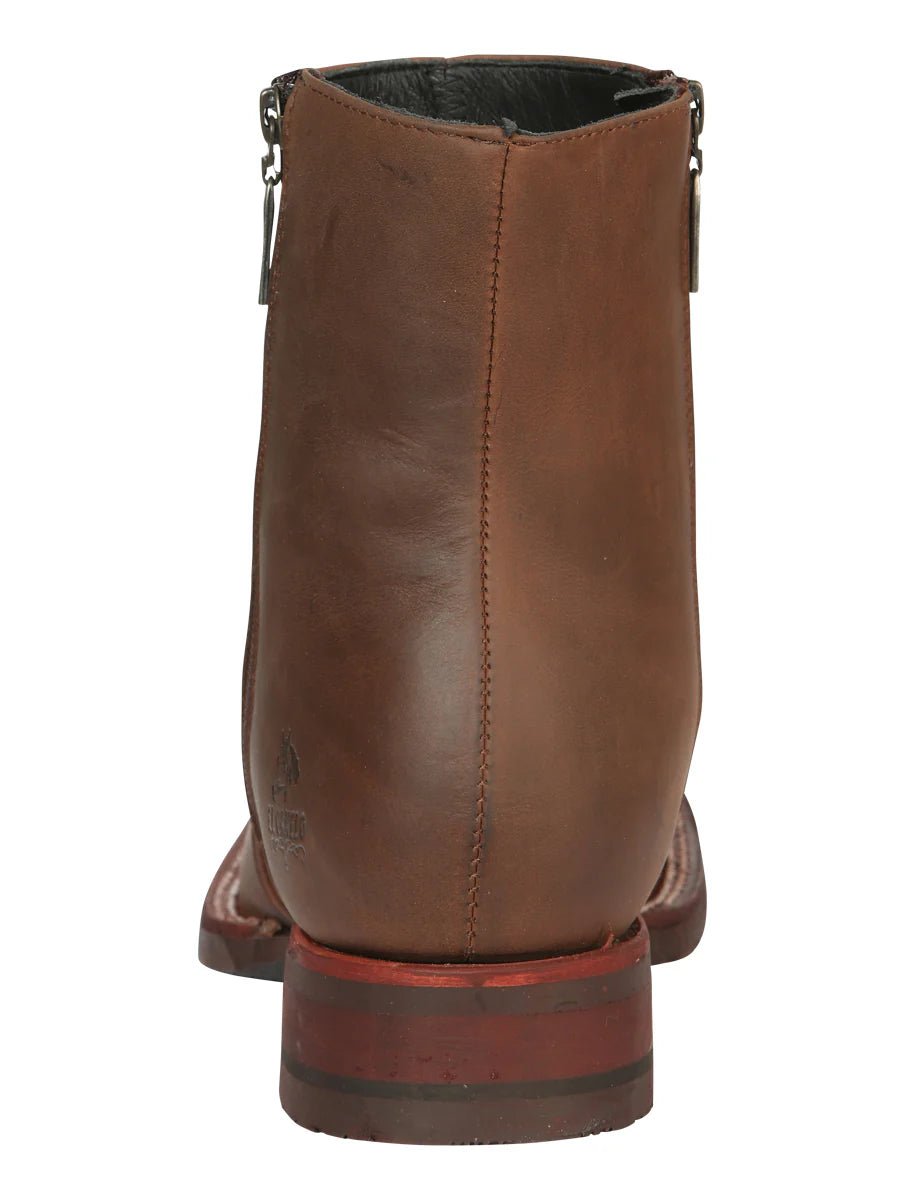 El General El Canelo Men's Ankle Boots–Crazy Leather Wood 45214 - OriginalWestern.com