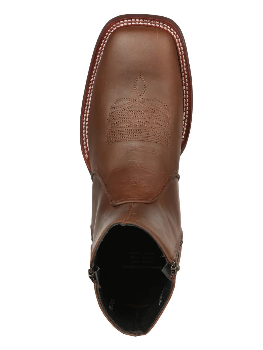 El General El Canelo Men's Ankle Boots–Crazy Leather Wood 45214 - OriginalWestern.com