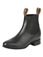 El General El Canelo Men's Charro Boots–Black 45758 - OriginalWestern.com