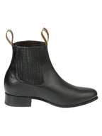 El General El Canelo Men's Charro Boots–Black 45758 - OriginalWestern.com