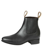 El General El Canelo Men's Charro Boots–Black 45758 - OriginalWestern.com