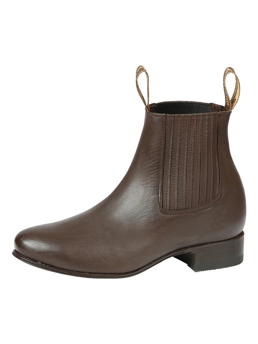 El General El Canelo Men's Charro Boots–Brown 45757 - OriginalWestern.com