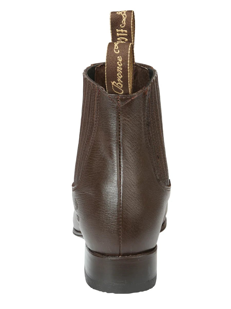 El General El Canelo Men's Charro Boots–Brown 45757 - OriginalWestern.com