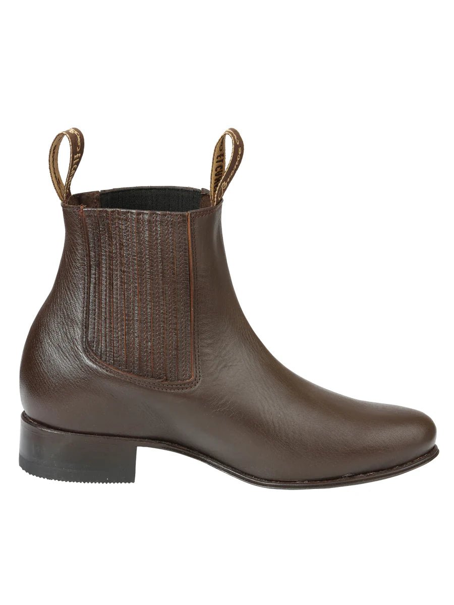 El General El Canelo Men's Charro Boots–Brown 45757 - OriginalWestern.com