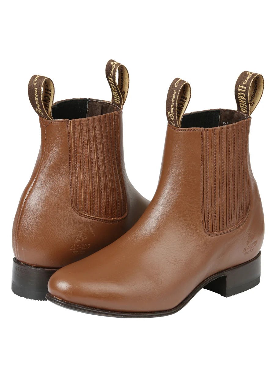 El General El Canelo Men's Charro Boots–Honey 45760 - OriginalWestern.com