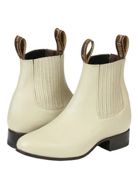 El General El Canelo Men's Charro Boots–Oyster Color 45759 - OriginalWestern.com