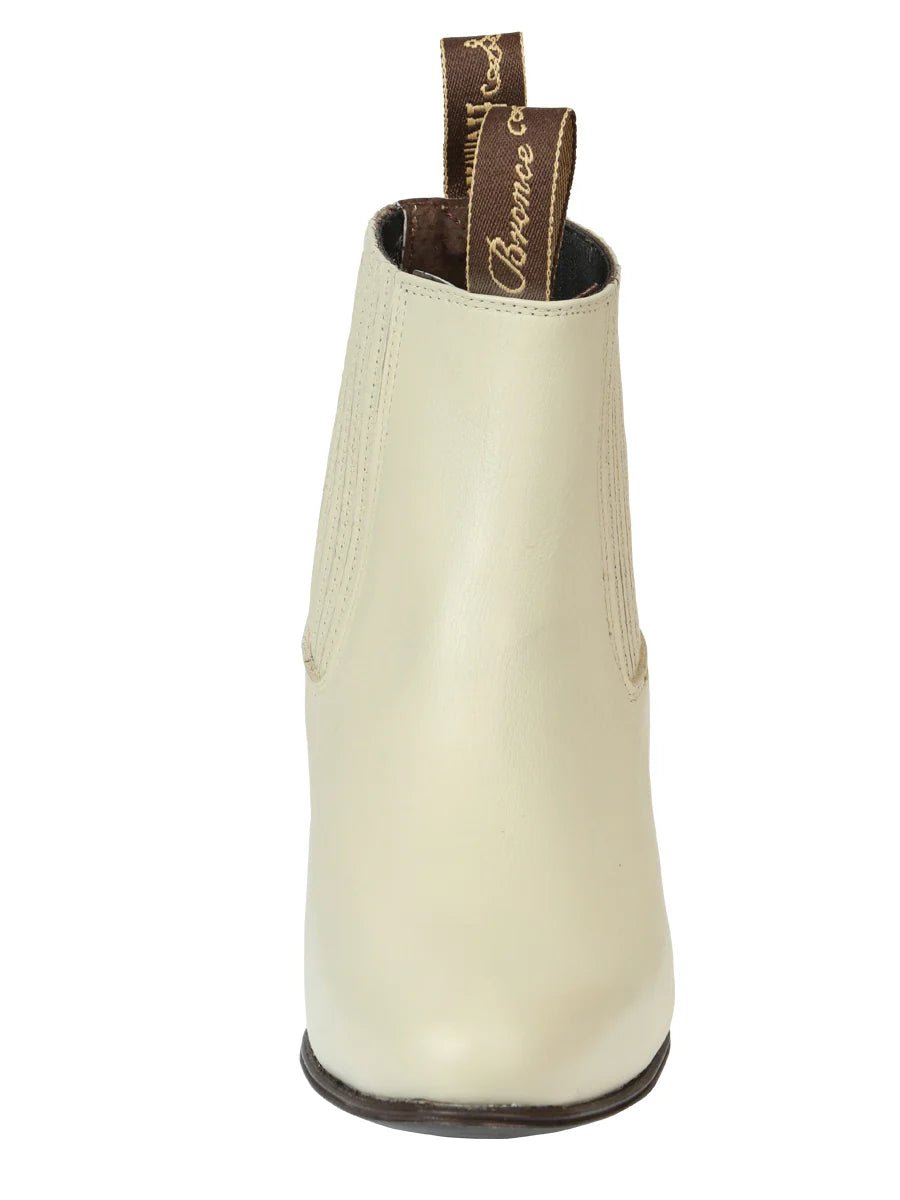 El General El Canelo Men's Charro Boots–Oyster Color 45759 - OriginalWestern.com