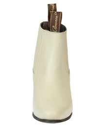 El General El Canelo Men's Charro Boots–Oyster Color 45759 - OriginalWestern.com