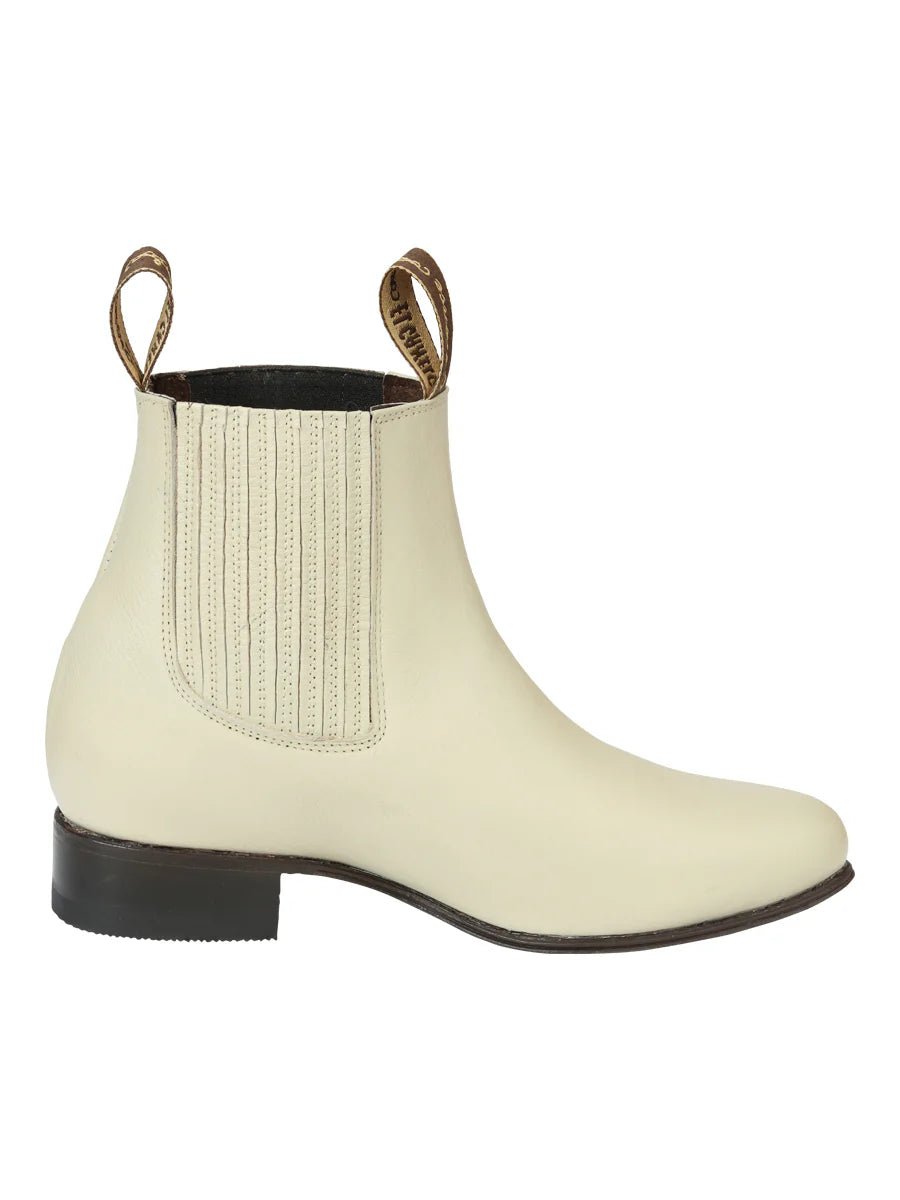 El General El Canelo Men's Charro Boots–Oyster Color 45759 - OriginalWestern.com