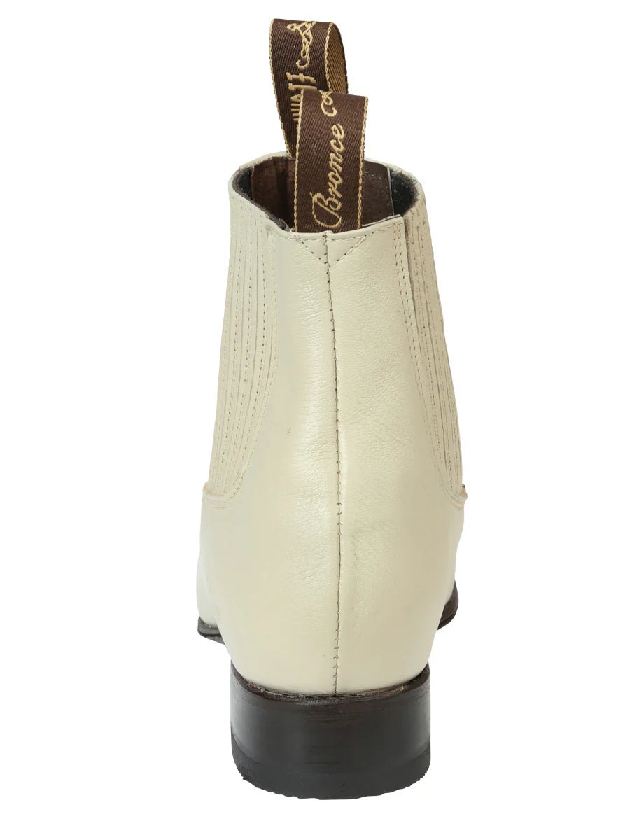 El General El Canelo Men's Charro Boots–Oyster Color 45759 - OriginalWestern.com