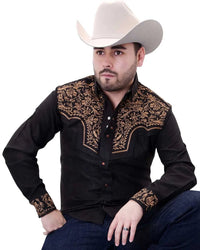 El General - Embroidered Suede Western Shirt WD Boots 809 WD-11-920 - OriginalWestern.com