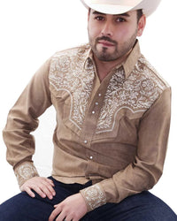 El General - Embroidered Suede Western Shirt WD Boots 810 WD-11-927 - OriginalWestern.com