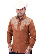El General - Embroidered Suede Western Shirt WD Boots 811 WD-11-928 - OriginalWestern.com