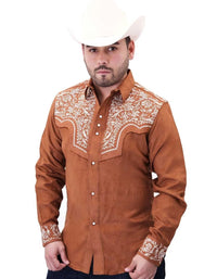 El General - Embroidered Suede Western Shirt WD Boots 811 WD-11-928 - OriginalWestern.com