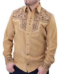 El General - Embroidered Suede Western Shirt WD Boots 812 WD-11-926 - OriginalWestern.com