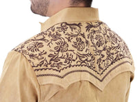 El General - Embroidered Suede Western Shirt WD Boots 812 WD-11-926 - OriginalWestern.com