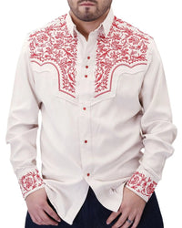 El General - Embroidered Suede Western Shirt WD Boots 814 WD-11-931 - OriginalWestern.com
