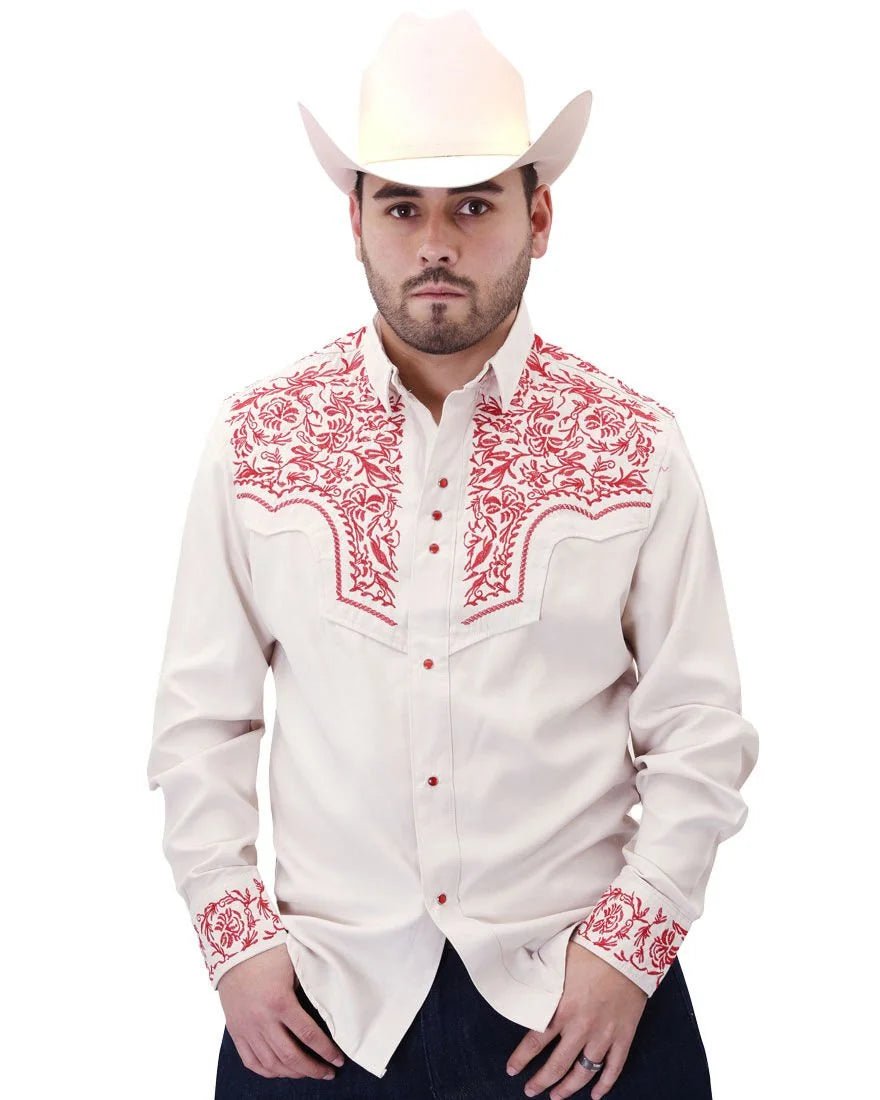 El General - Embroidered Suede Western Shirt WD Boots 814 WD-11-931 - OriginalWestern.com