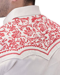 El General - Embroidered Suede Western Shirt WD Boots 814 WD-11-931 - OriginalWestern.com