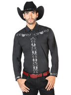 The General Embroidery Western Shirt Black/White 42937