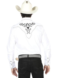 The General Embroidery Western Shirt White/Black 41004