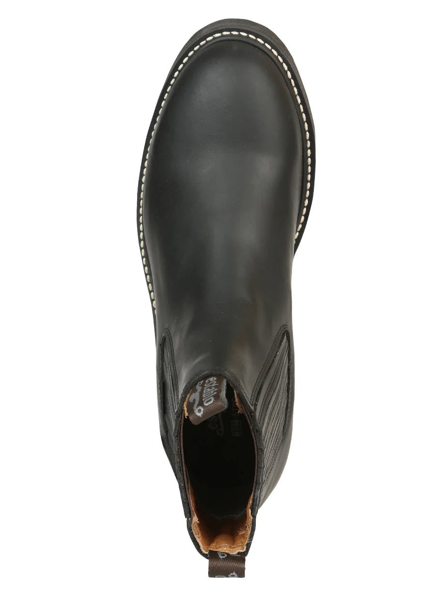 El General Establo Men´s Work Ankle Boot – Graso Leather – Black 320 - OriginalWestern.com