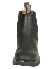 El General Establo Men´s Work Ankle Boot – Graso Leather – Black 320 - OriginalWestern.com