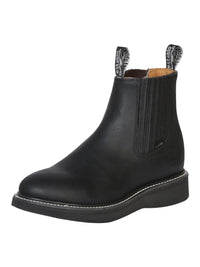 El General Establo Men´s Work Ankle Boot – Graso Leather – Black 320 - OriginalWestern.com