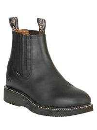 El General Establo Men´s Work Ankle Boot – Graso Leather – Black 320 - OriginalWestern.com