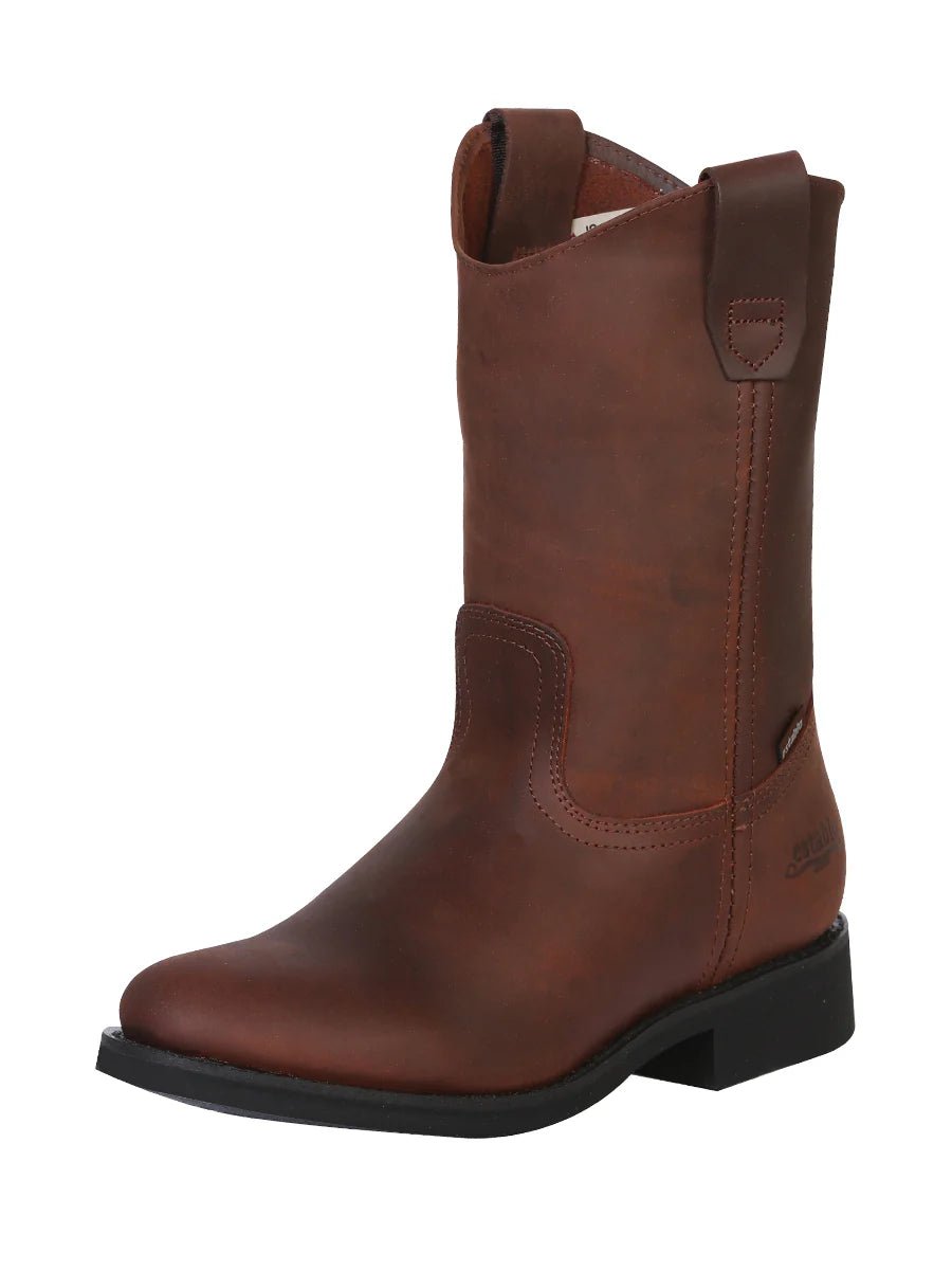 El General Establo Men´s Work Boot – Leather Grasso – Brown 315 - OriginalWestern.com