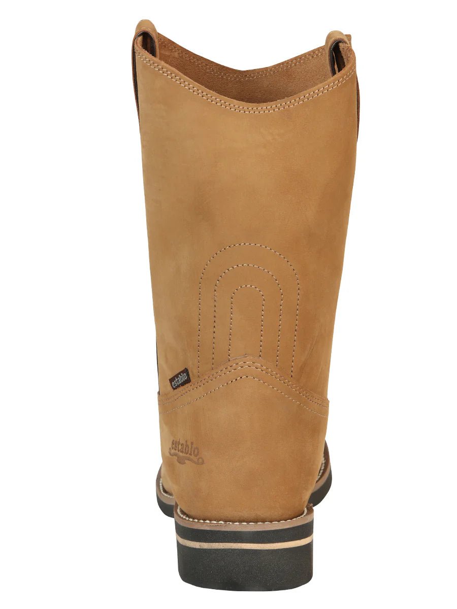 El General Establo Men´s Work Boot – Leather Nobuck – Cinnamon 303 - OriginalWestern.com