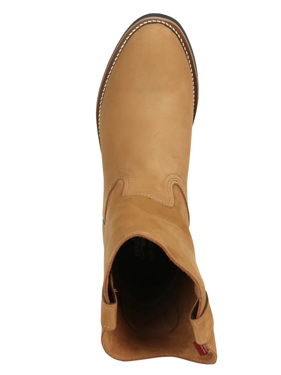El General Establo Men´s Work Boot – Leather Nobuck – Cinnamon 303 - OriginalWestern.com