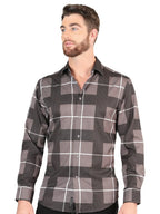 El General - Casual Long Sleeve Shirt - Gray 44602