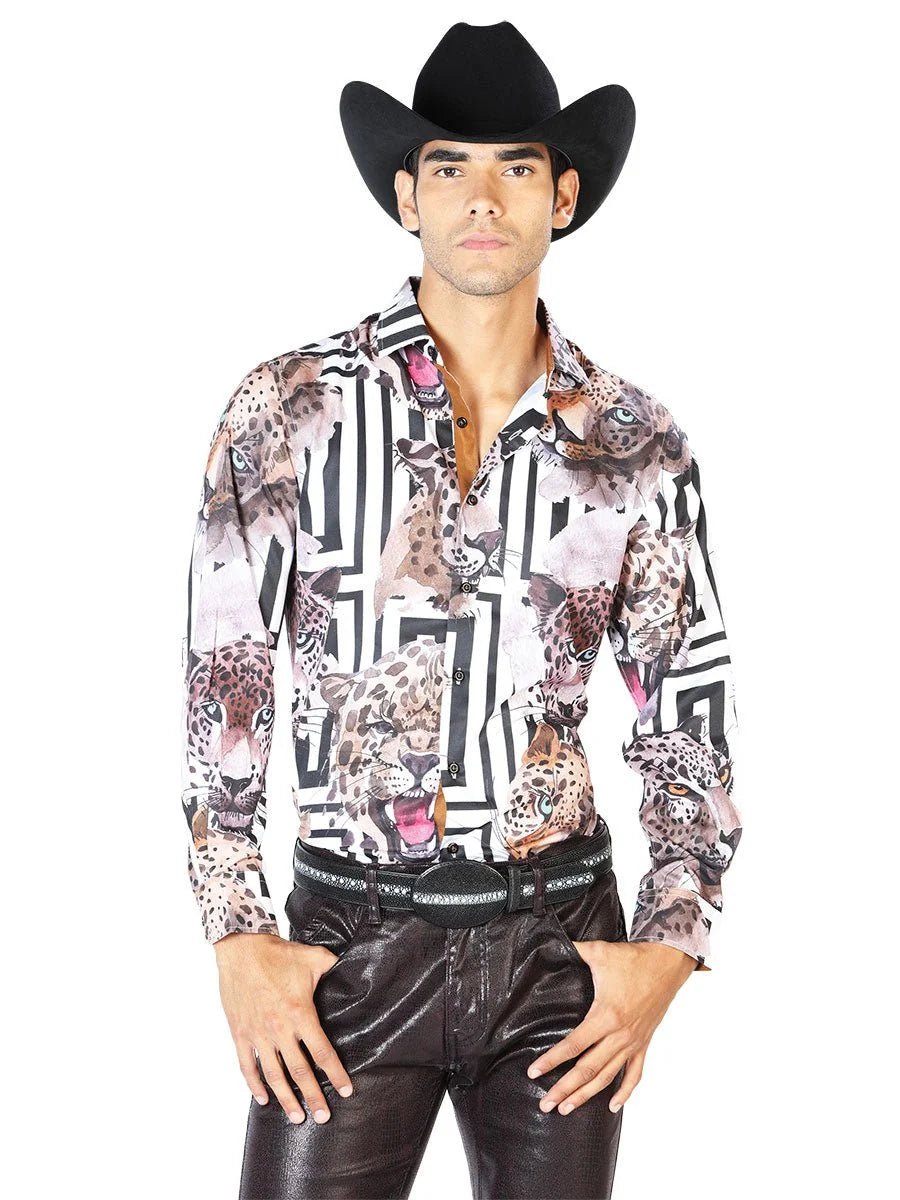 El General - Jaguar Casual Long Sleeve Shirt 43551 - OriginalWestern.com