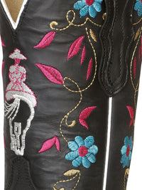 El General Ladies Rodeo Boot–Crazy Black 42976 - OriginalWestern.com