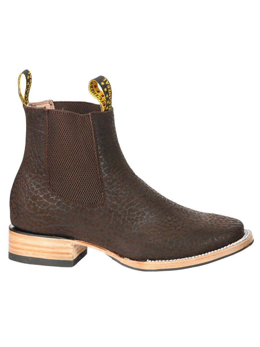 El General Men's Ankle Boots–Bull Neck Leather Moka 45341 - OriginalWestern.com