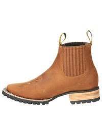 El General Men's Ankle Boots–Crazy Horse Papaya 45342 - OriginalWestern.com