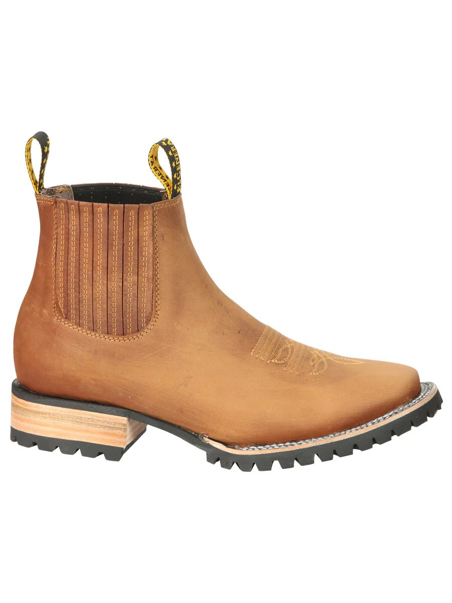 El General Men's Ankle Boots–Crazy Horse Papaya 45342 - OriginalWestern.com