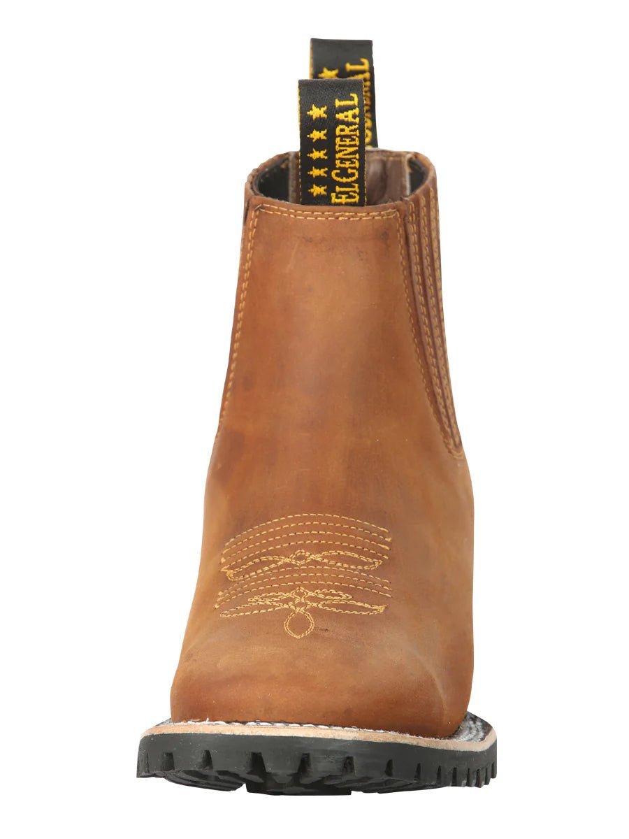 El General Men's Ankle Boots–Crazy Horse Papaya 45342 - OriginalWestern.com