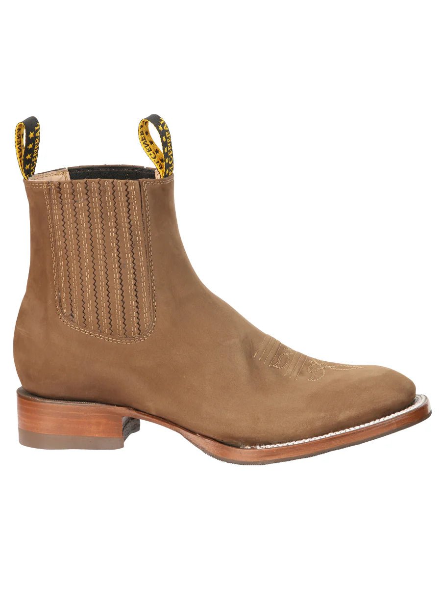 El General Men's Ankle Boots–Nobuck Brown 45338 - OriginalWestern.com