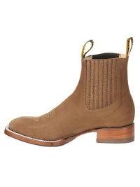 El General Men's Ankle Boots–Nobuck Brown 45338 - OriginalWestern.com
