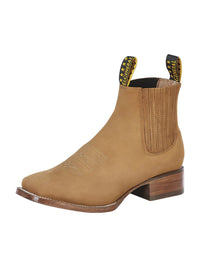 El General Men's Ankle Boots–Nobuck Old Gold 126196 - OriginalWestern.com
