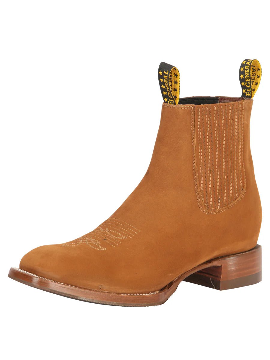 El General Men's Ankle Boots Nobuck Oro Viejo 45337 - OriginalWestern.com