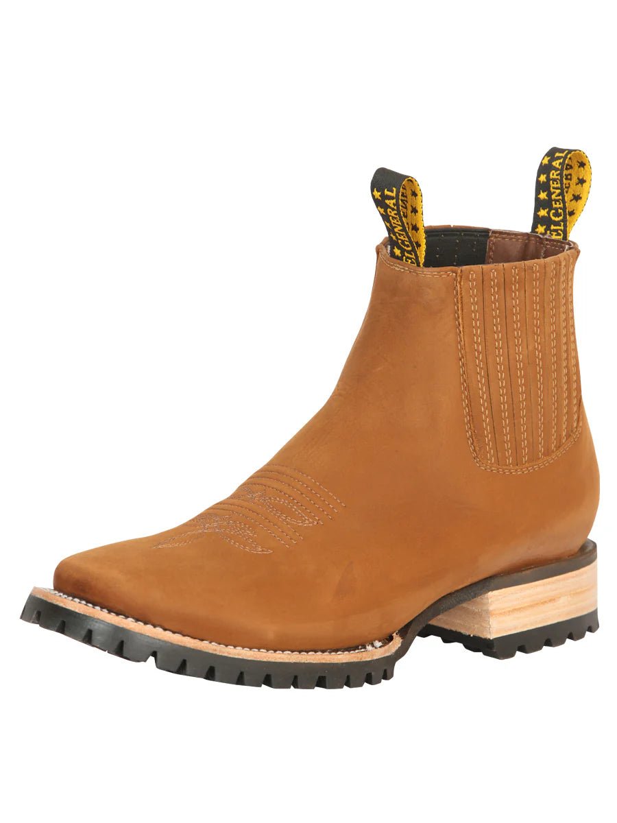 El General Men's Ankle Boots–Nobuck Oro Viejo 45343 - OriginalWestern.com