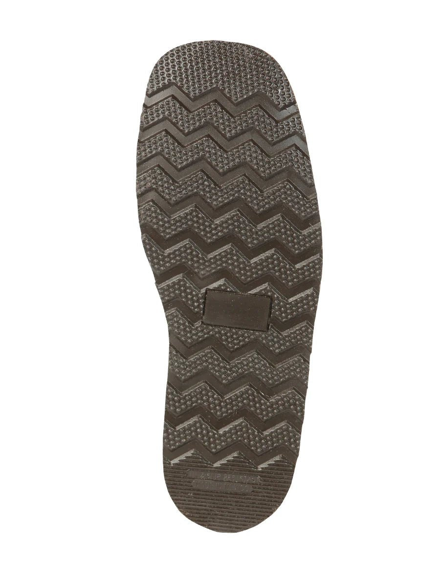 El General Men's Brown Woven Ankle Boots with Zipper 45184 - OriginalWestern.com