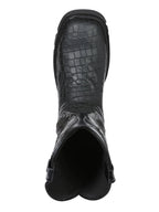 El General Men's Caiman Print Square Toe Soft Toe Work Boots – Black - OriginalWestern.com