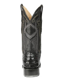 El General Men's Exotic Caiman Belly Cowboy Boots–Black 45078 - OriginalWestern.com