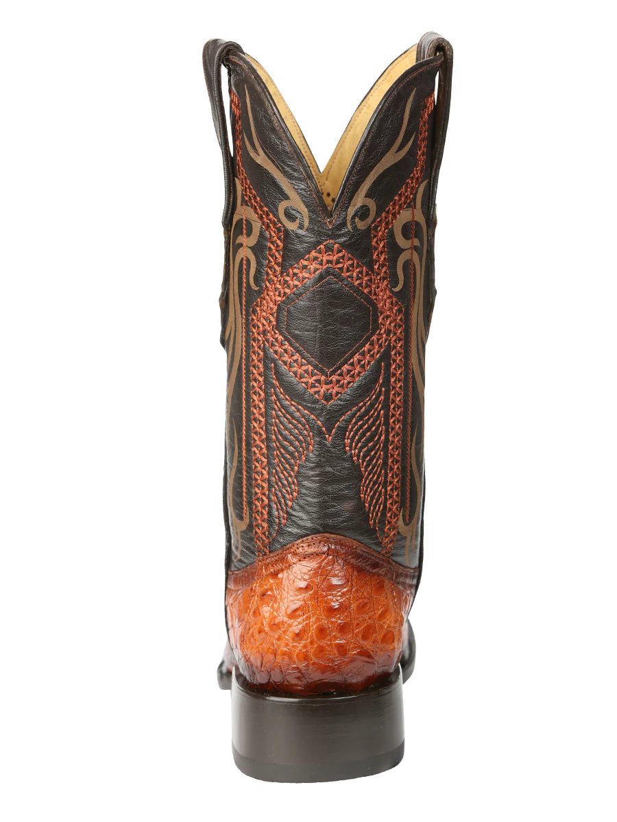 El General Men's Exotic Caiman Belly Cowboy Boots–Cognac 45080 - OriginalWestern.com