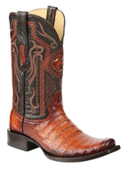 El General Men's Exotic Caiman Belly Cowboy Boots–Cognac 45520 - OriginalWestern.com
