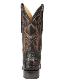 El General Men's Exotic Hornback Caiman Nuca Cowboy Boots–Brown 45082 - OriginalWestern.com